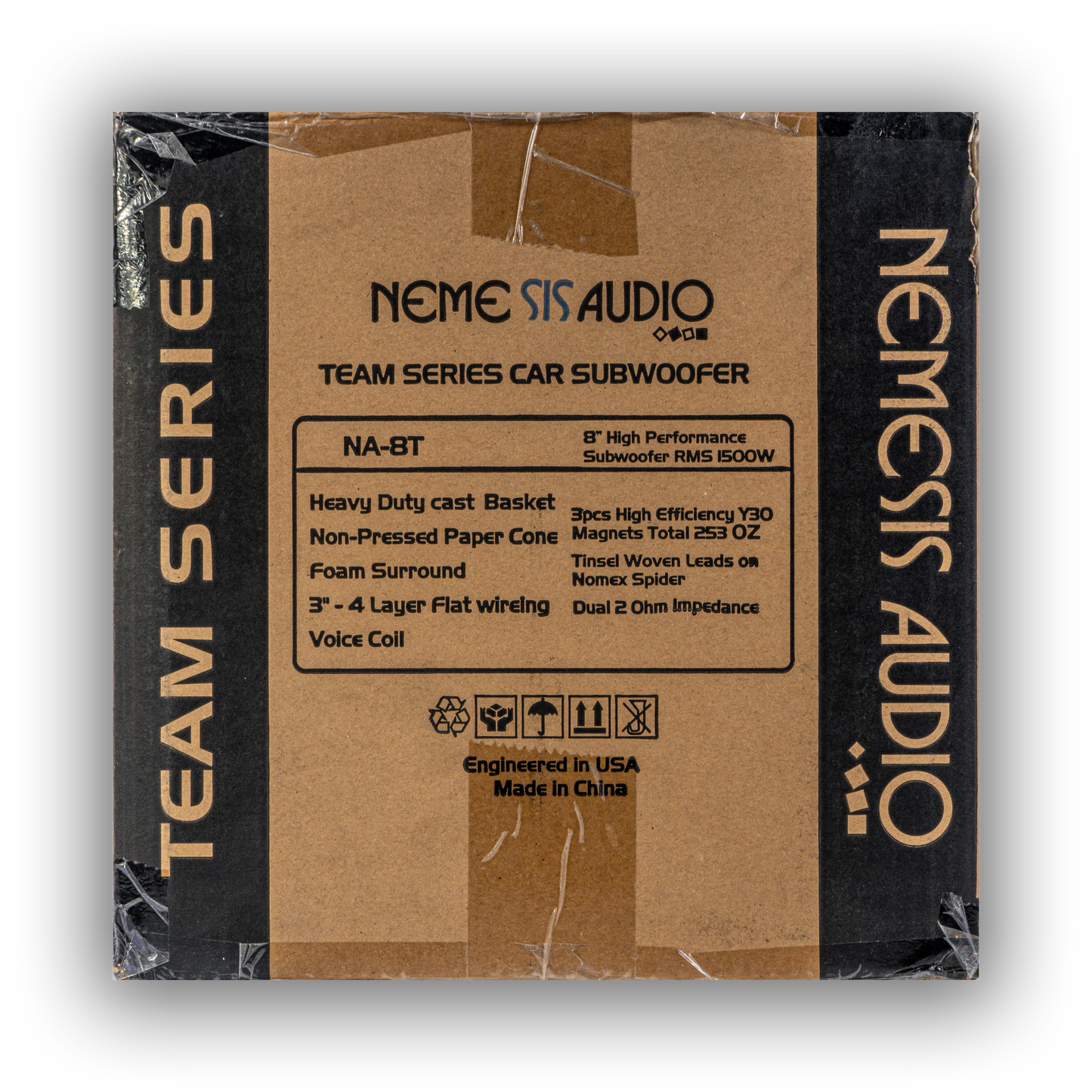 Nemesis Audio - NA-8T - 8″ 1500W RMS Dual Voice Coil Team Series Car Subwoofer image 5