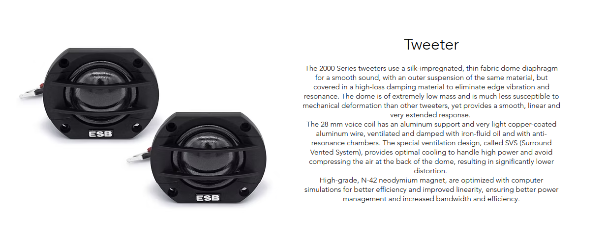 ESB Audio - 2000 Series - 2.UMA - 2-Way Mid-High Unit image 2