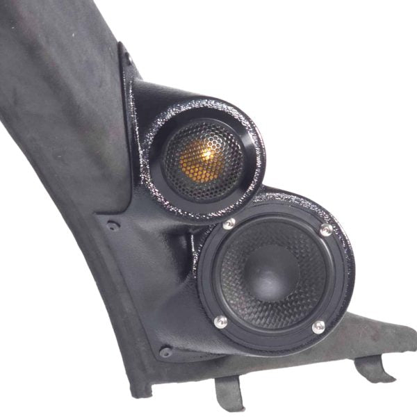 Custom Speaker Pods -3.5″ + 2″ Lower A-Pillar Pods for 2004-2007 BMW 5 Series image 1