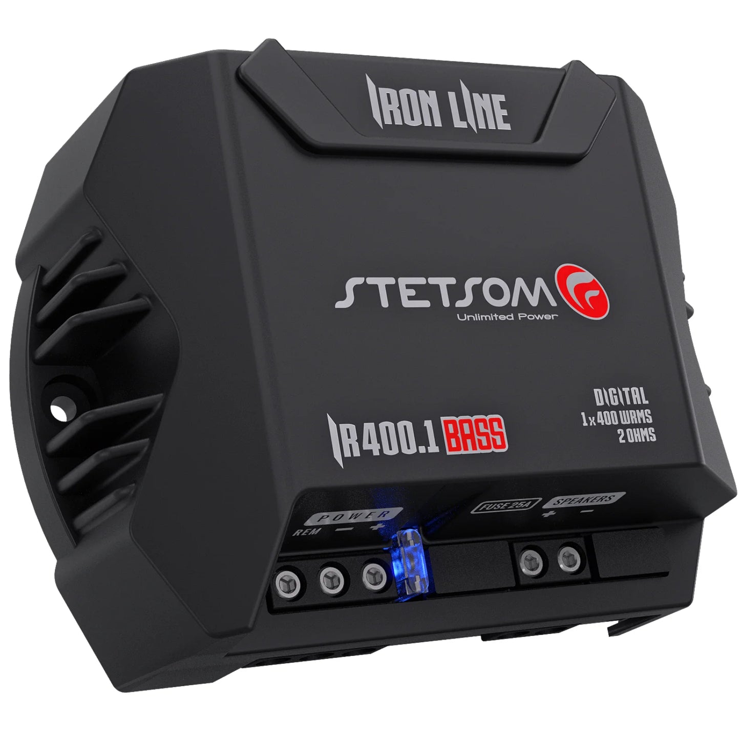 Stetsom - IR 400.1 BASS IRON LINE Digital Amplifier, 400w RMS, 2 Ohm Stable image 4