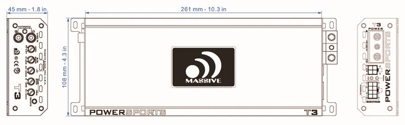 Massive Audio - T3 - 1400 Watts RMS @ 1 Ohm Mono Block Amp image 4