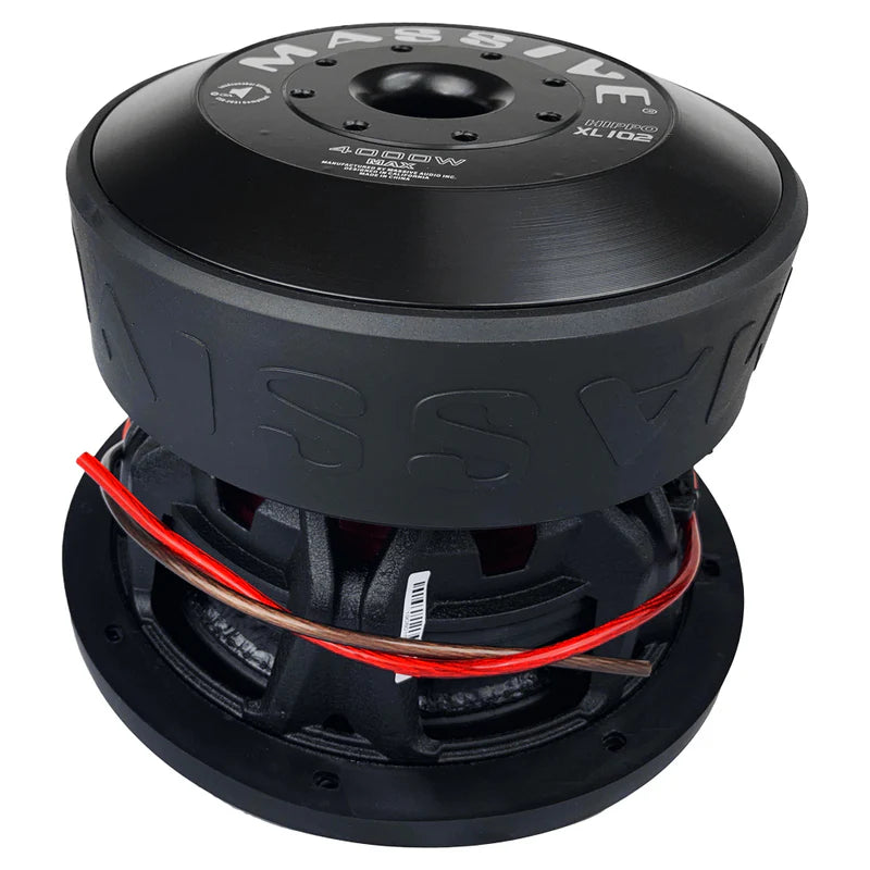 Massive Audio - HIPPOXL102 - 10" 2000 Watts RMS Dual 2 Ohm 3" V.C. Mega Sub image 1