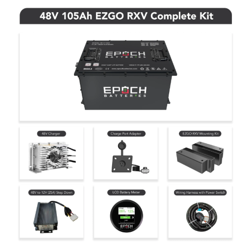Epoch Batteries - 48V 105Ah -Lithium (LiFePO4) Golf Cart Battery Kit image 5