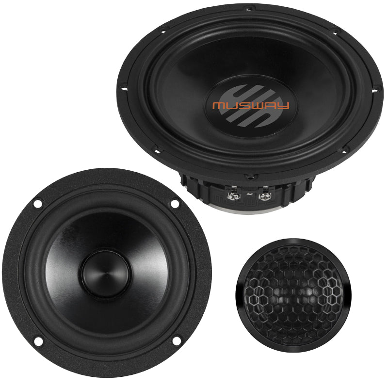Musway - MG6.3A - 6.5" MG Series 125W RMS 4 Ohms, Active 3-way Component System image 4