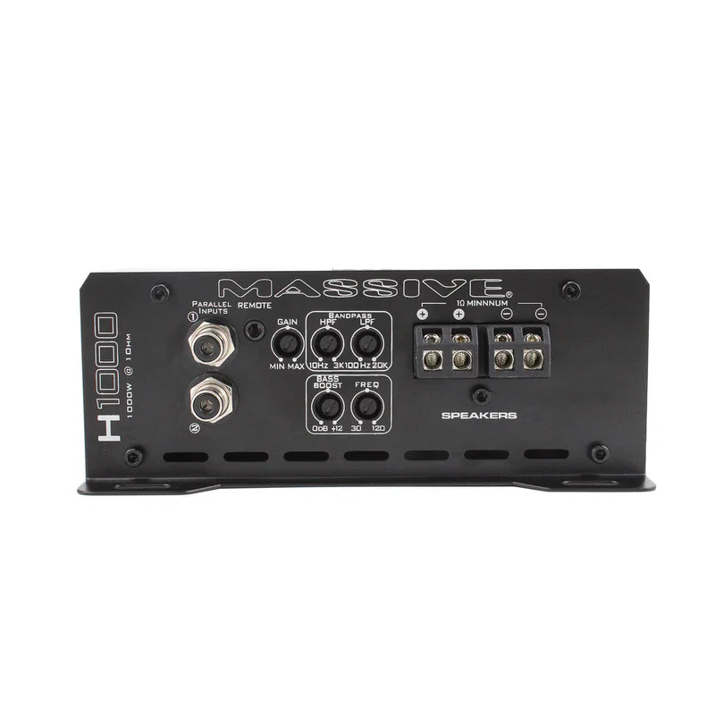 Massive Audio - H1000 - 1050 Watt RMS @ 1 Ohm Mono Block Hippo Series Amp image 2