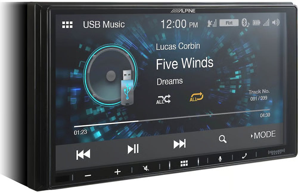 Alpine iLX-W650 7" Double DIN Touchscreen Digital Multimedia Receiver with Bluetooth, Apple CarPlay and Android Auto (SiriusXM Ready)