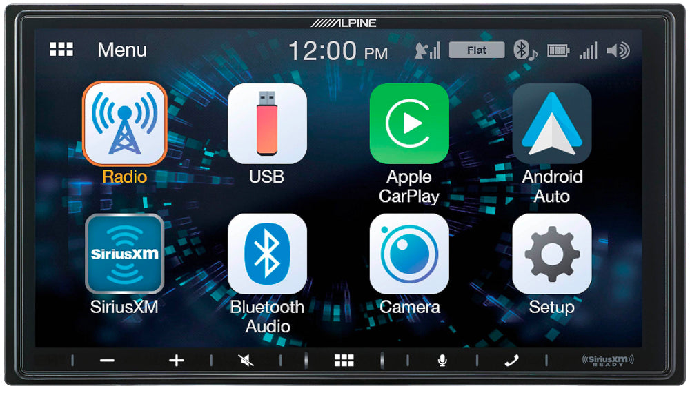 Alpine iLX-W650 7" Double DIN Touchscreen Digital Multimedia Receiver with Bluetooth, Apple CarPlay and Android Auto (SiriusXM Ready)