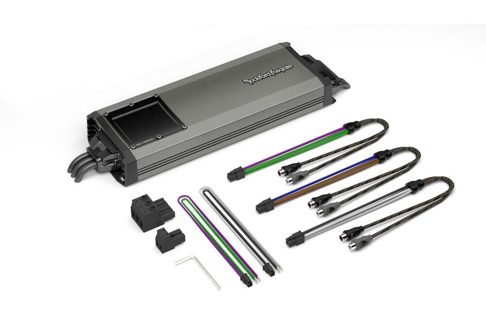 Rockford Fosgate M5-1500X5 1000W RMS Class AB/BD M5 Series 5-Channel Marine Amplifier