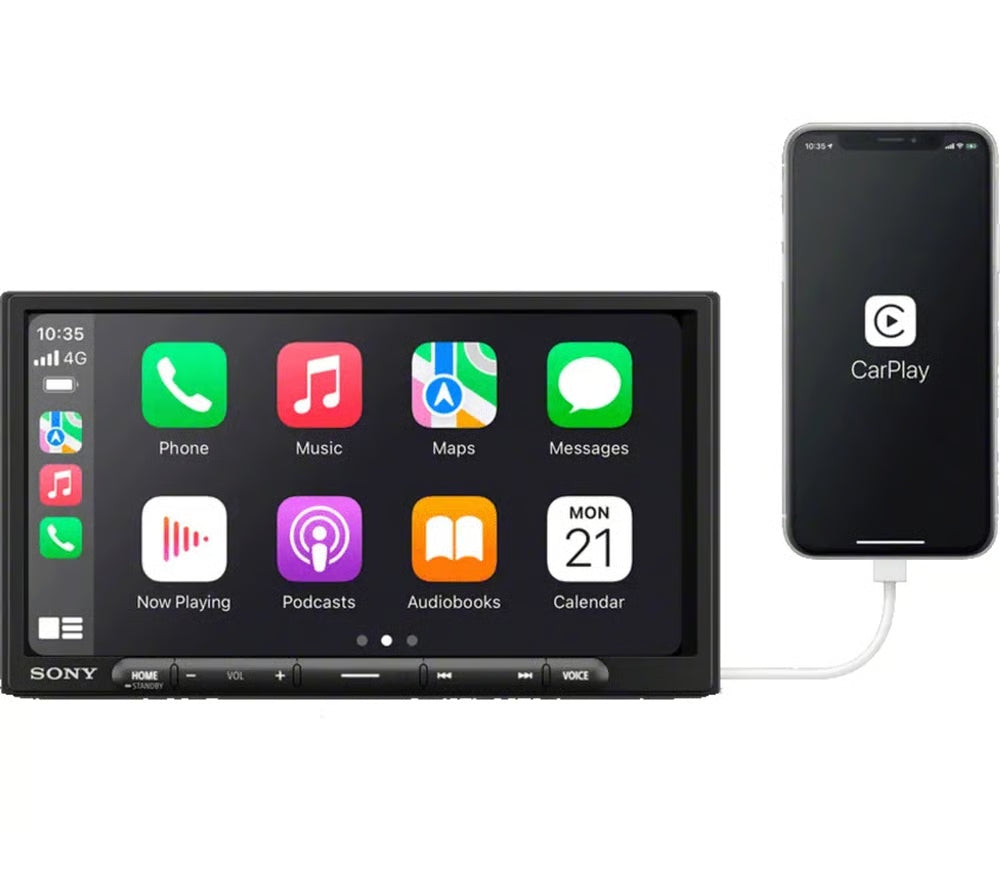 Sony XAV-AX3700 6.95” Double DIN Touchscreen Digital Multimedia Receiver with Bluetooth and Apple CarPlay (Sirius XM Ready)