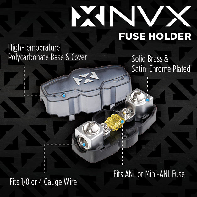NVX XCW151 + XCA6K + XKIT02 + XAPK0 4000 Watt Peak (2000W RMS) 15" X-Series Dual 1-Ohm SPL Subwoofer + Monoblock Amplifier with 2-Ch Amplifier Wiring Kit w/ RCA with Amplifier Power Wiring Kit w/ Speaker Wire