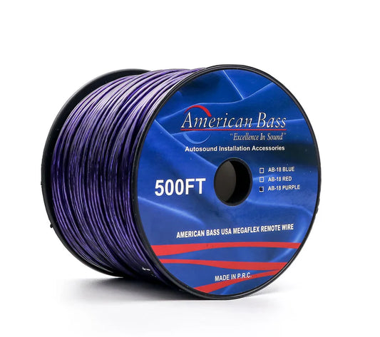 American Bass - 18 Gauge Remote Wire, 500ft Spool image 0