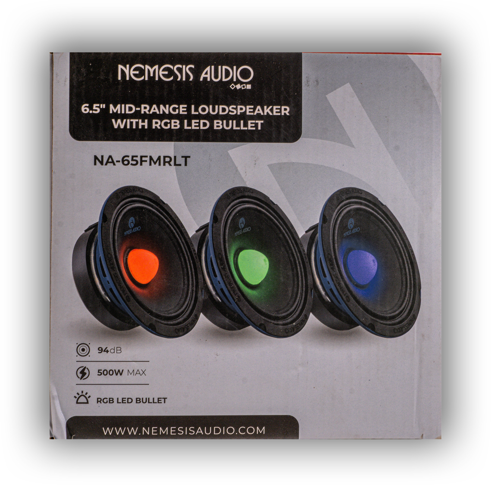 Nemesis Audio-NA-65FMRLT-6.5″ Mid LED Bullet 250W RMS 1.5″ Voice Coil 4-Ohm image 4