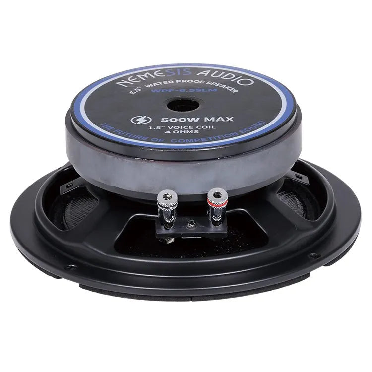 Nemesis Audio | WPF-6.5SLM | 6.5” | Slim Pro Audio Midrange, Marine / Powersports / Motorcycle