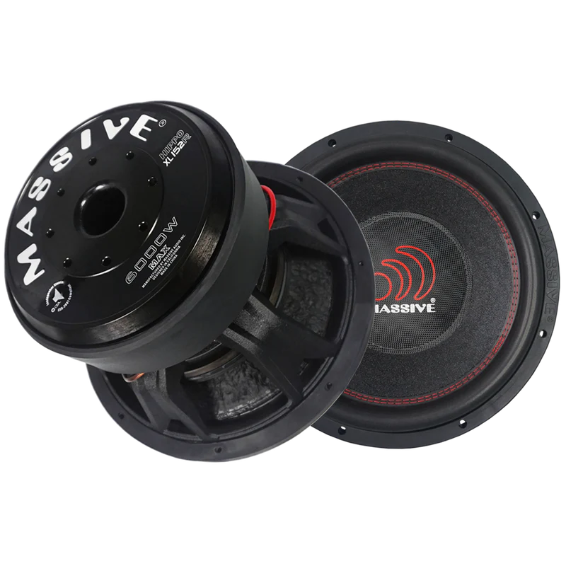 Massive Audio - HIPPOXL152R - 15" 3000 Watts RMS Dual 2 Ohm 4" V.C. Mega Sub image 0