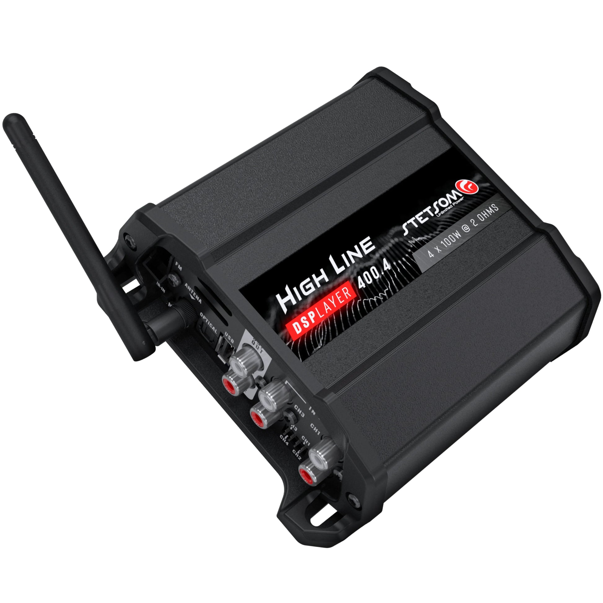 Stetsom  - High Line DSPLAYER 400.4 - DSP Amp, Bluetooth, FM Radio,App Control image 10