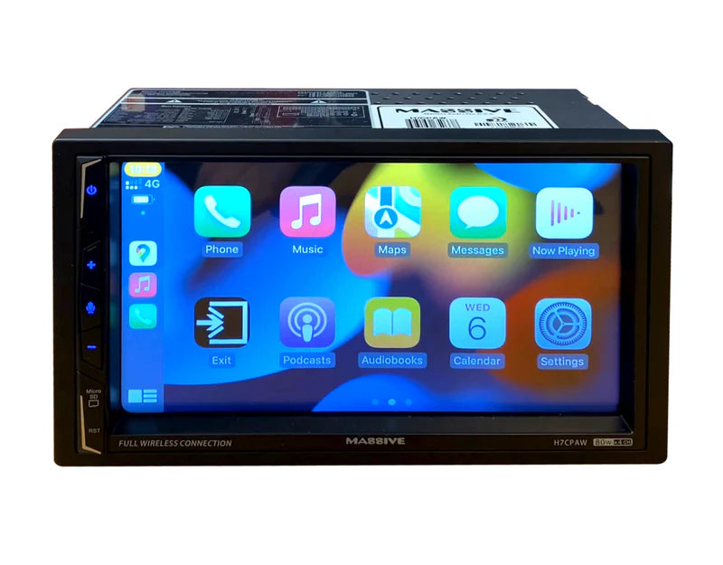 Massive Audio - H7CPAW - 7" VIDEO HEAD UNIT | CarPlay, Android, MP3, Bluetooth, image 0