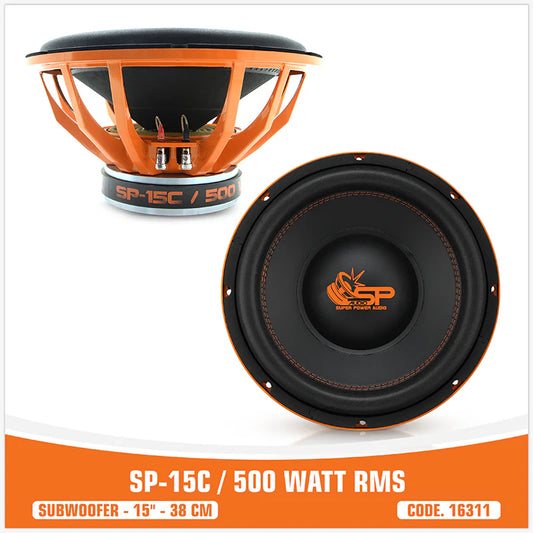 SP Audio - SP 15C SUBWOOFER 15"/38CM 500W RMS image 0