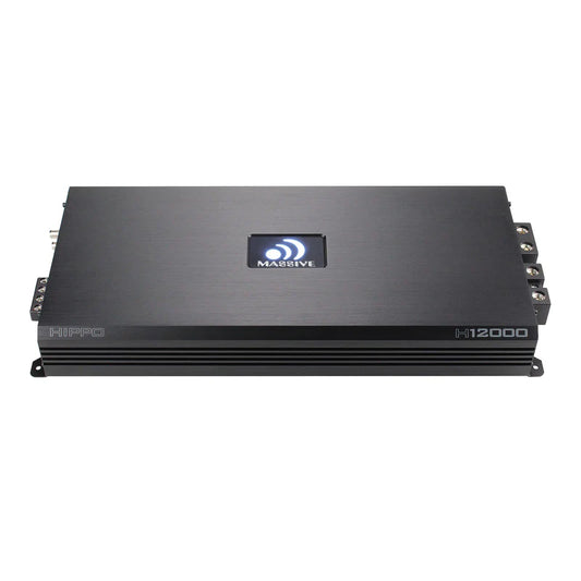 Massive Audio - H12000 - 12000 Watt RMS @ 1 Ohm Mono Block Hippo Series Amp image 0