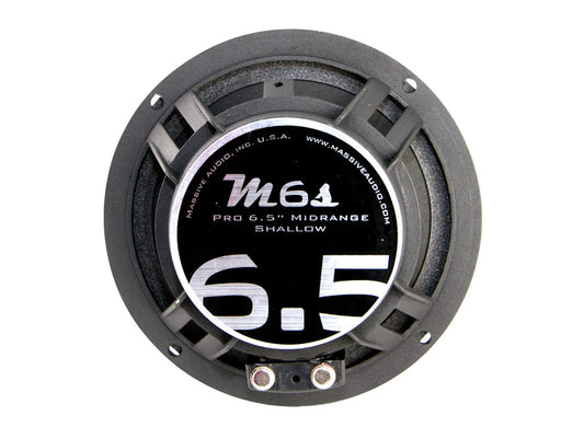 Massive Audio -M6S - 6.5" 130 Watt 4 Ohm Mid-Range Shallow Mount Speaker image 0