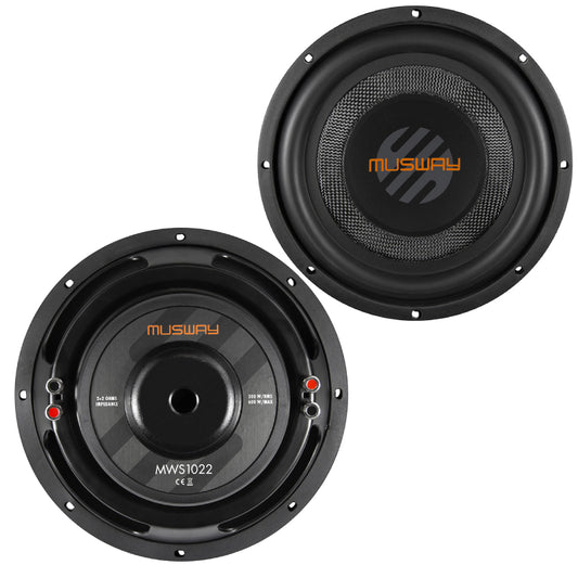 Musway - MWS1022  - 10" 300W RMS Subwoofer In Flat Design image 0