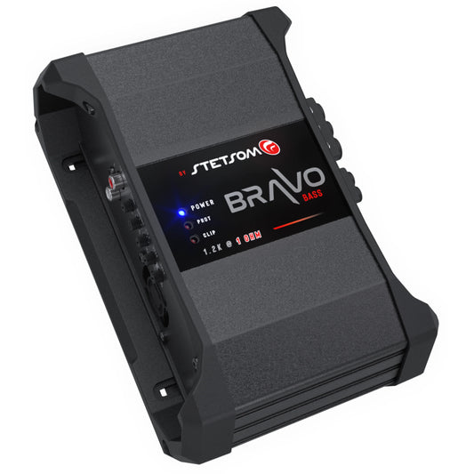Stetsom  - BRAVO BASS 1.2k  - Digital Sub Amp Mono 1 Ch Class D 1200w RMS image 0