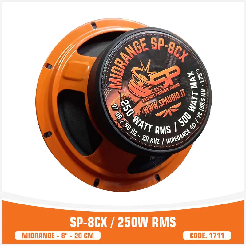 SP Audio - SP8CM CX COAXIAL MIDRANGE WITH TWEETER 8"/20CM 250W RMS image 3