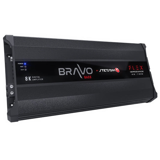 Stetsom  - BRAVO BASS Flex 8K  -0.5~1ohm (Auto) Mono Class D Amp, Auto Impedance image 0