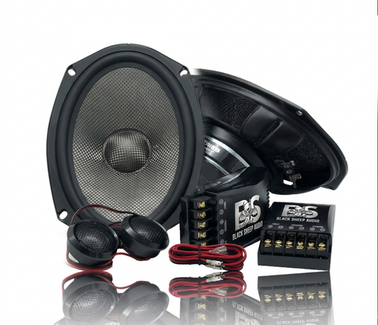 Black Sheep Audio | BSA-6.9c | Carbon Series | 100w Rms | 2 way Component set(Pre-Order 30-45 Days)