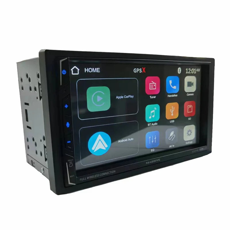 Massive Audio - H7CPAW - 7" VIDEO HEAD UNIT | CarPlay, Android, MP3, Bluetooth, image 1