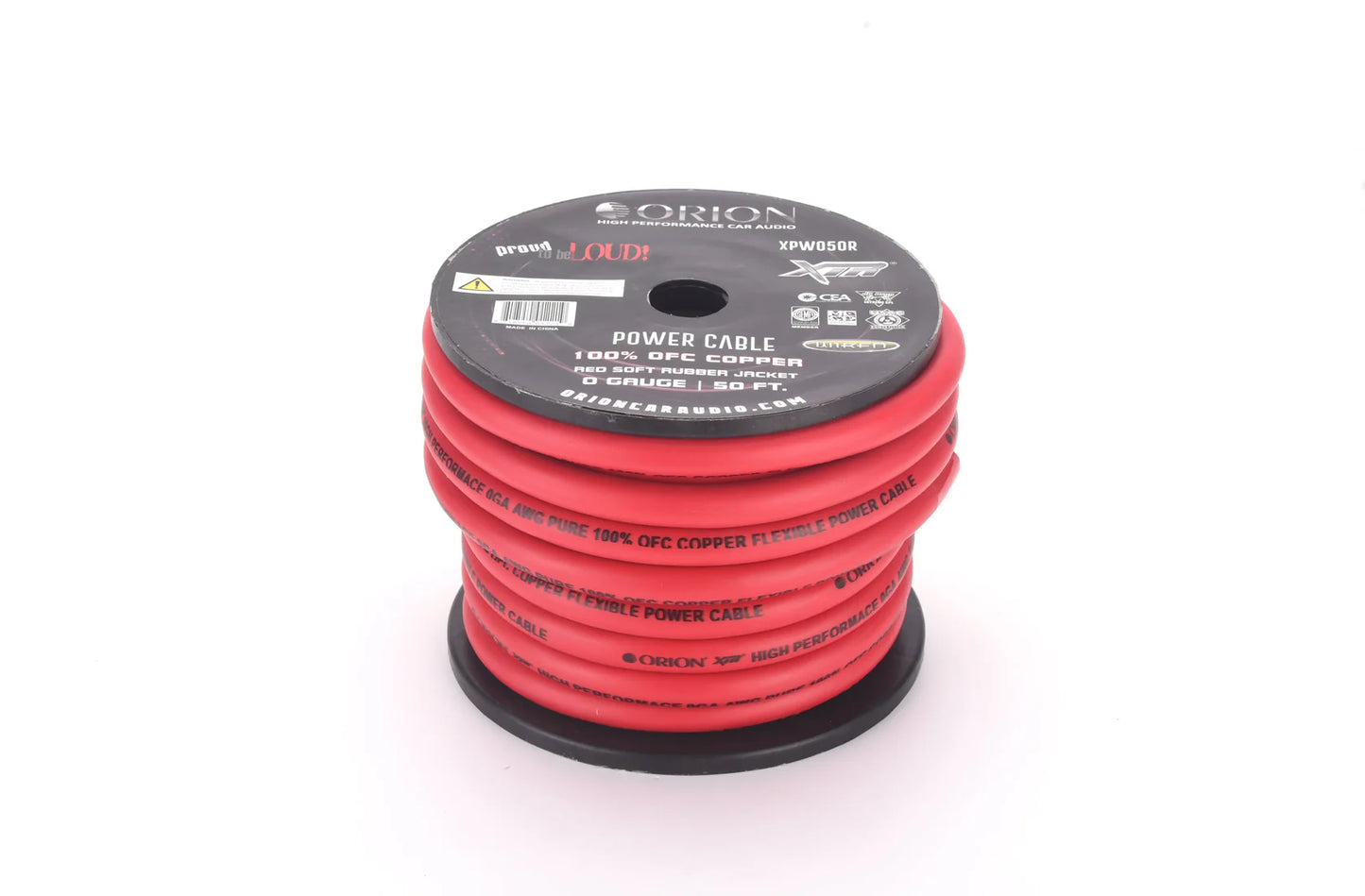 Orion - XPW050R 0-GAUGE 100% OFC 50FT WIRE ROLL - RED image 2
