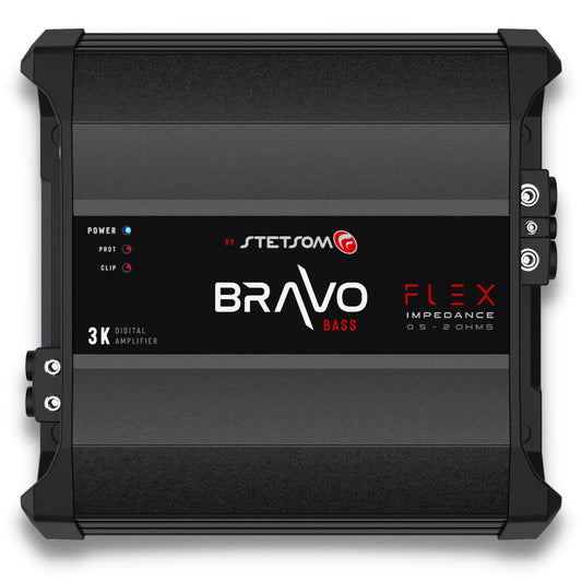 Stetsom  - BRAVO BASS Flex 3K  - 0.5~2ohm (Auto) Mono Class D Amp image 0