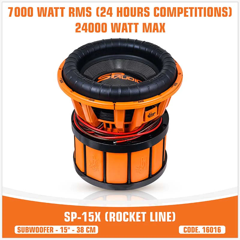 SP Audio - SP-15X (ROCKET LINE SUBWOOFER) 15" 7000w Rms- 24000 WATT (UNIT PRICE) image 3