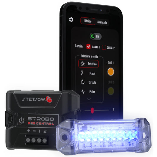Stetsom STROBO STR04 - 1 central unit + 4 headlights, app-controlled image 0