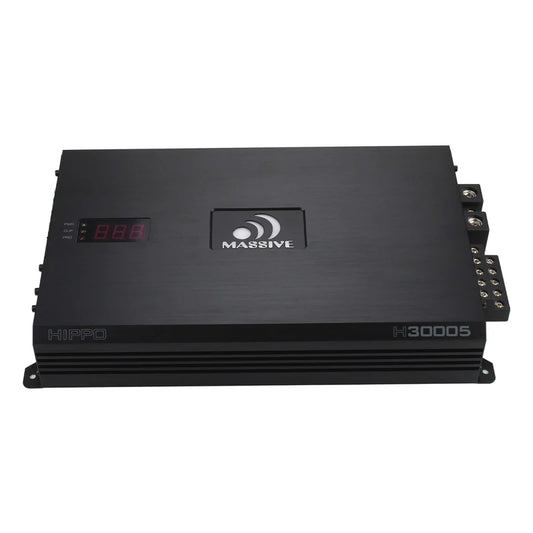 Massive Audio -H30005 - 720 Watts RMS x 4 @ 2 Ohm + 1500w @ 1 ohm 5 Channel Amp image 0