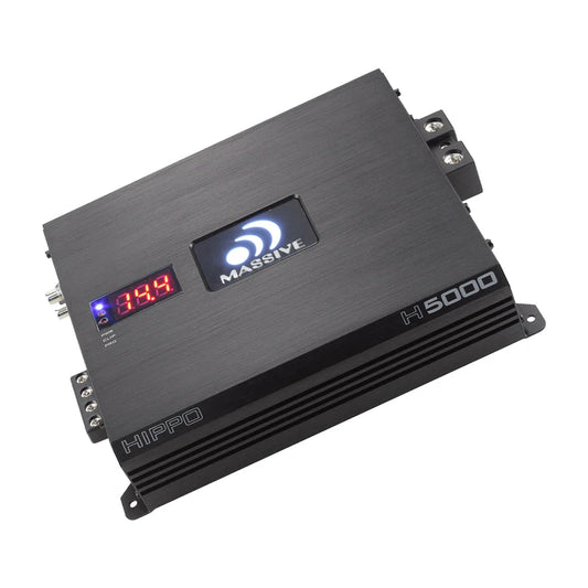 Massive Audio - H5000 - 5000 Watt RMS @ 1 Ohm Mono Block Hippo Series Amp image 0
