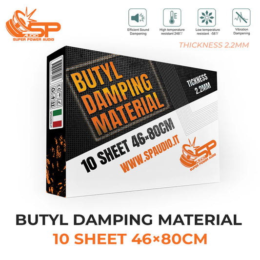 SP Audio - BUTYL MATERIAL 10 SHEET NEW - THICKNESS 2.2mm image 0