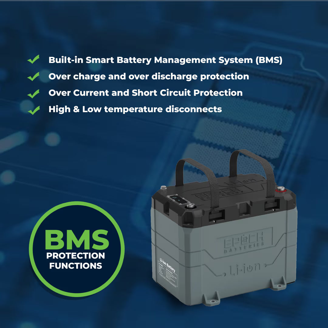 Epoch Batteries - B1250B -12V 50Ah LiFePO4 Lithium Battery - Bluetooth, Heating, image 10