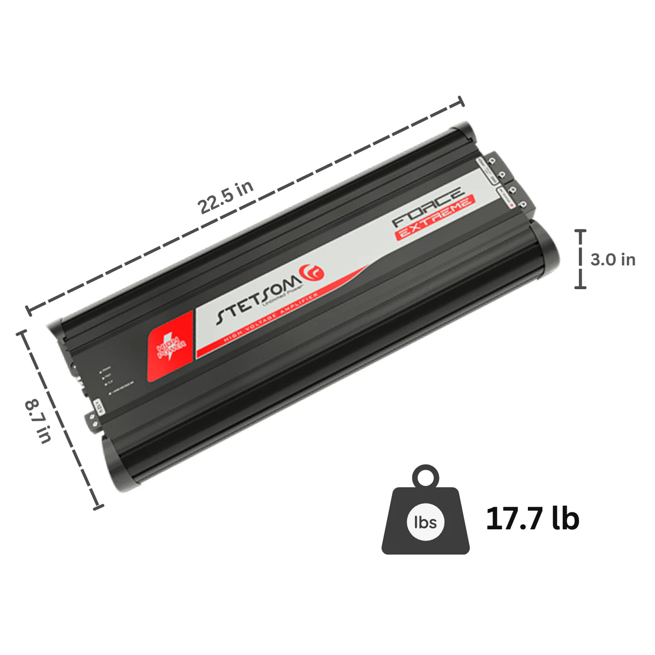 Stetsom | FORCE EXTREME | ☠️⚡️HIGH VOLTAGE⚡️☠️ | Mono Car Audio Amplifier (180,000 Watts RMS)