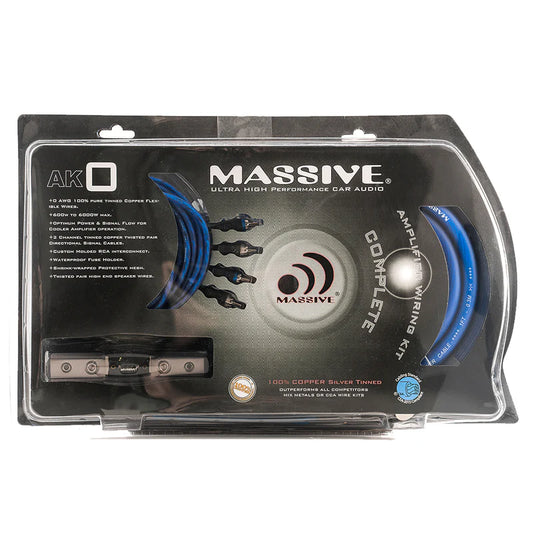Massive - AK0 - 0 AWG Full Wire Kit Silver Tinned 100% O2 Free Pure Twisted Copp image 0