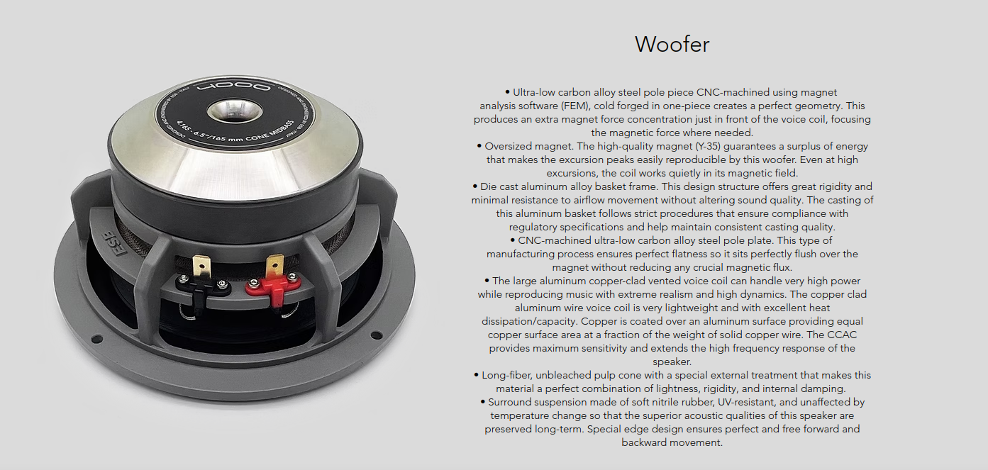 ESB Audio - 4000 Series - 4.165-6.5"/165 mm Mid-Woofer image 1