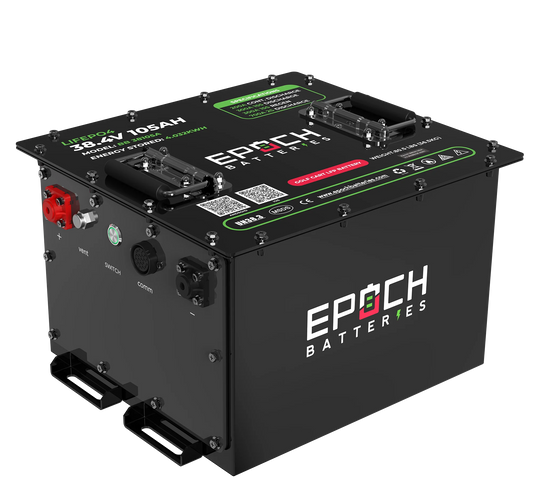 Epoch Batteries -70.4V (72V) 105ah - LiFePO4 Golf Cart Battery - Complete Kit image 0