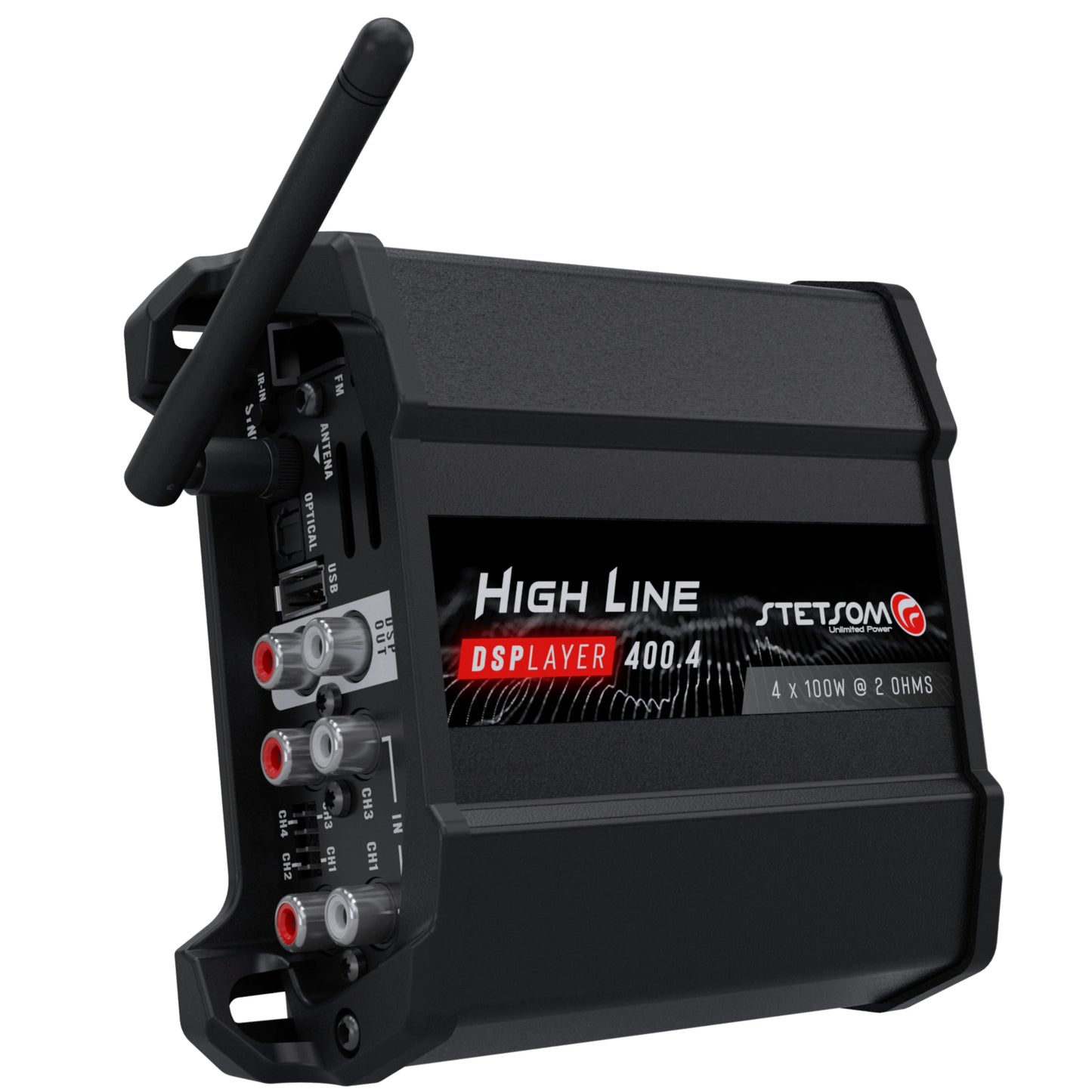 Stetsom  - High Line DSPLAYER 400.4 - DSP Amp, Bluetooth, FM Radio,App Control image 11