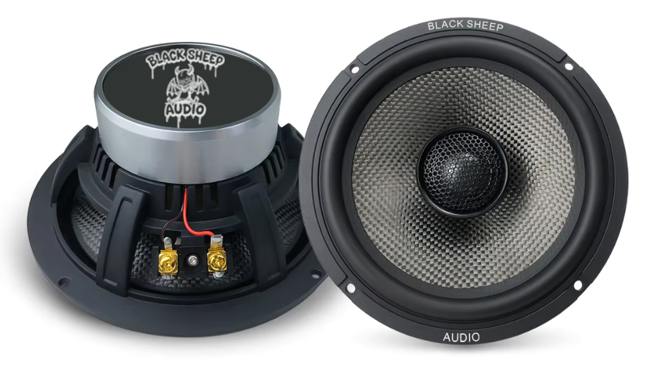Black Sheep Audio | BSA-6.5CCF | 6.5" Carbon Series Coaxial | 80w Rms