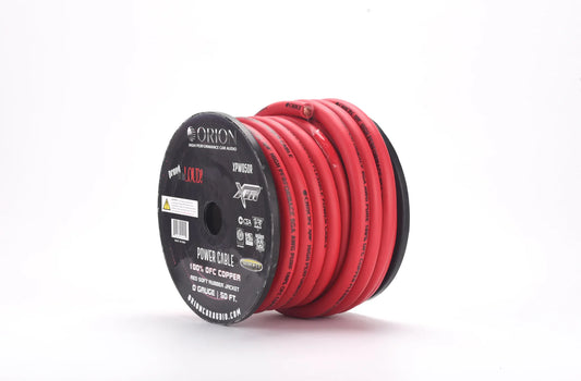 Orion - XPW050R 0-GAUGE 100% OFC 50FT WIRE ROLL - RED image 0