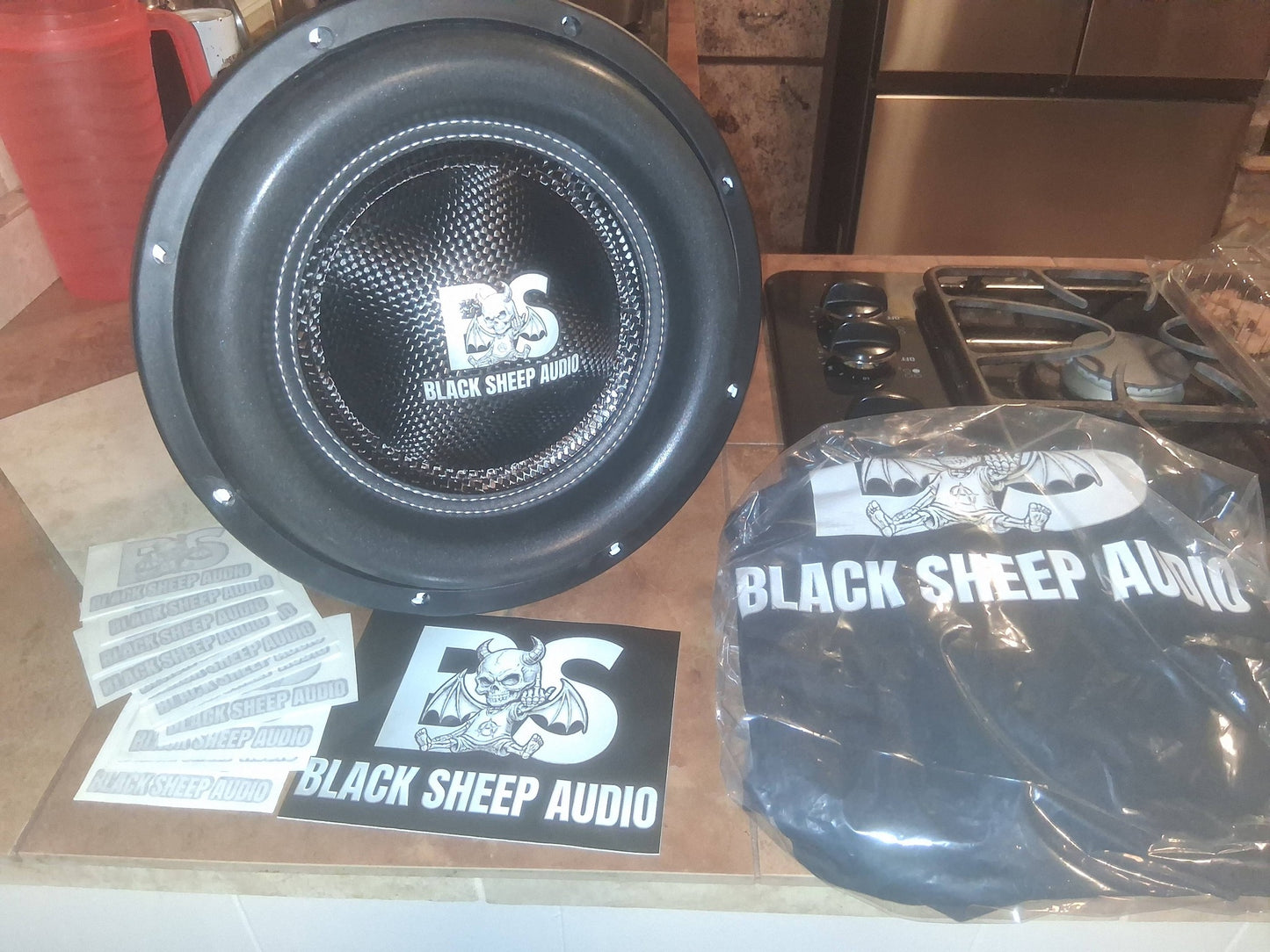 Black Sheep Audio | 12" Carbon Series Subwoofer | 3000w Rms | Dual 1 Ohm | 4 Inch Coil
