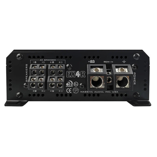 Massive Audio - EX4R - 800 Watts RMS x 4 @ 4 Ohm 4 Channel Mega Amp image 1