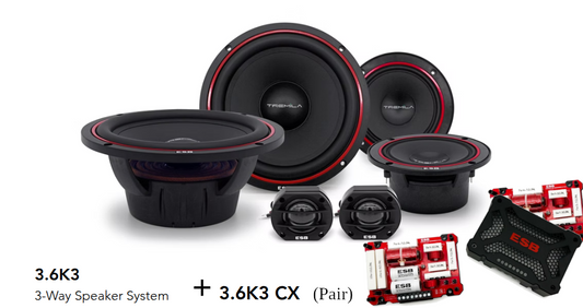 ESB Audio - 3.6K3 -  3000 Series - 3 way Speaker system+ 3.6K3 CX crossovers image 0