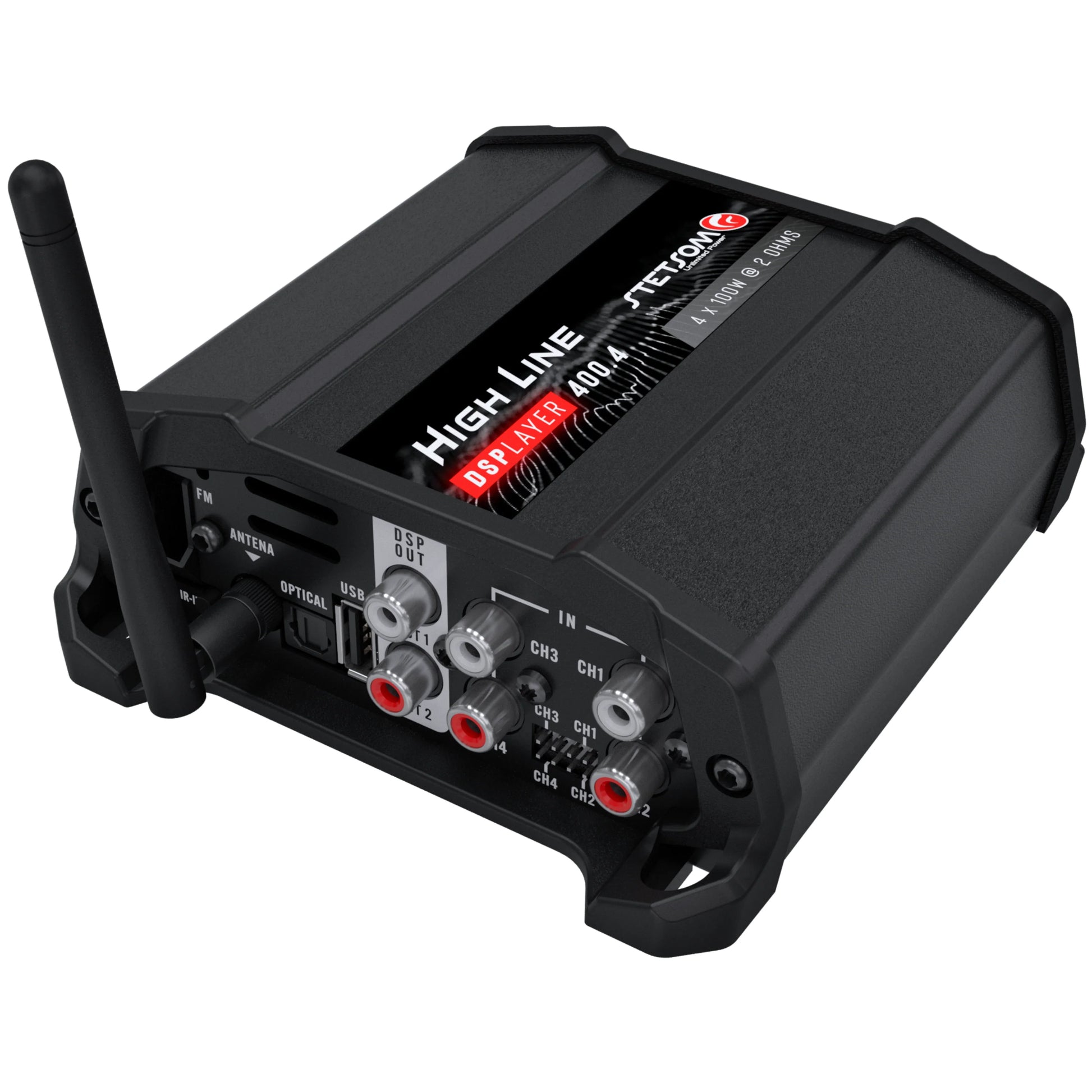 Stetsom  - High Line DSPLAYER 400.4 - DSP Amp, Bluetooth, FM Radio,App Control image 9