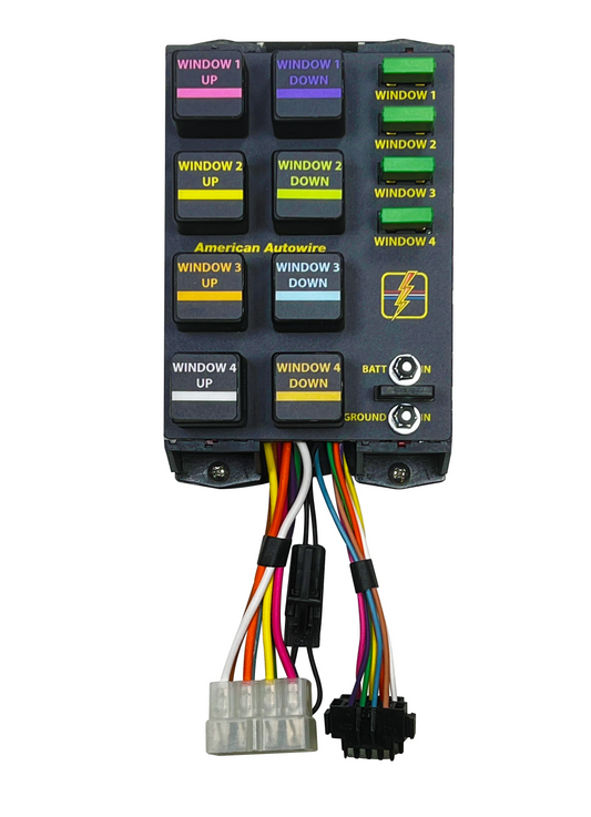 American Autowire - Power Window Reversing Relay Kit- 4 Window image 0