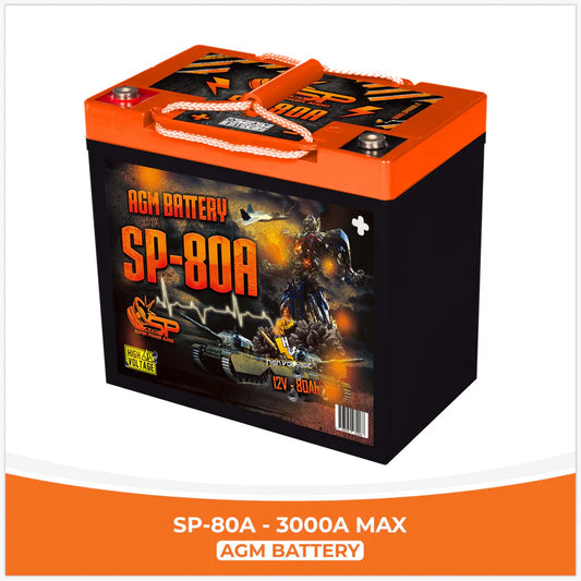 SP Audio - SP 80A AGM BATTERY LONG LIFE SPL image 0